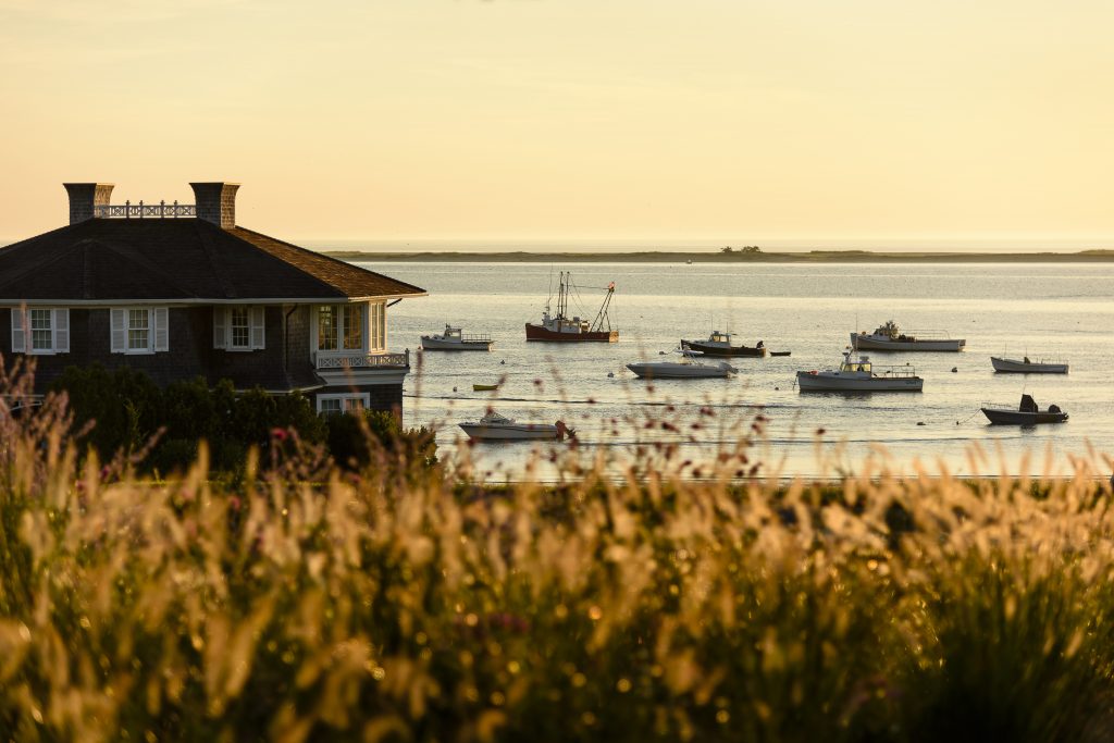 Octagon and harbor morning light