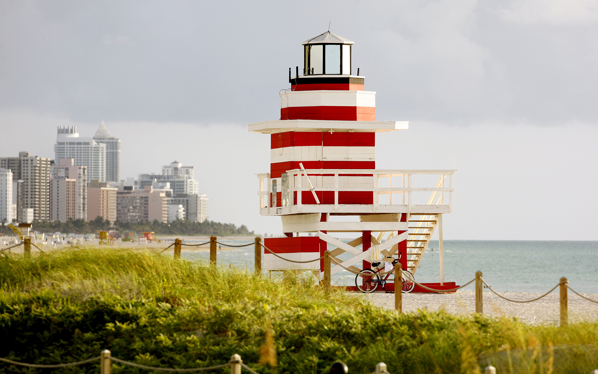 South Beach Art Deco Lifeguard Station (Photo by Hoberman Collection/UIG via Getty Images)