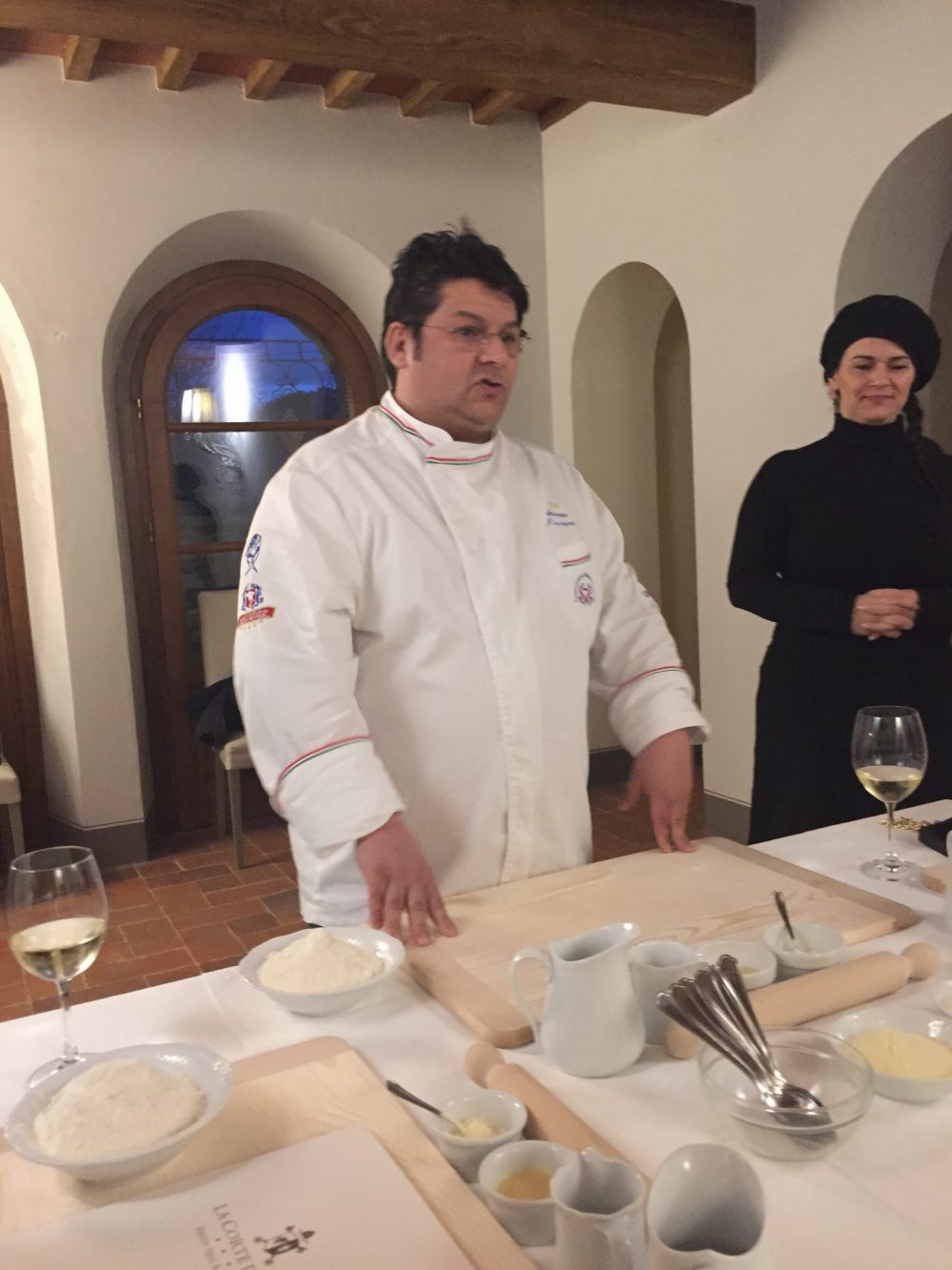 The chef only speaks Italian so we had a translator...